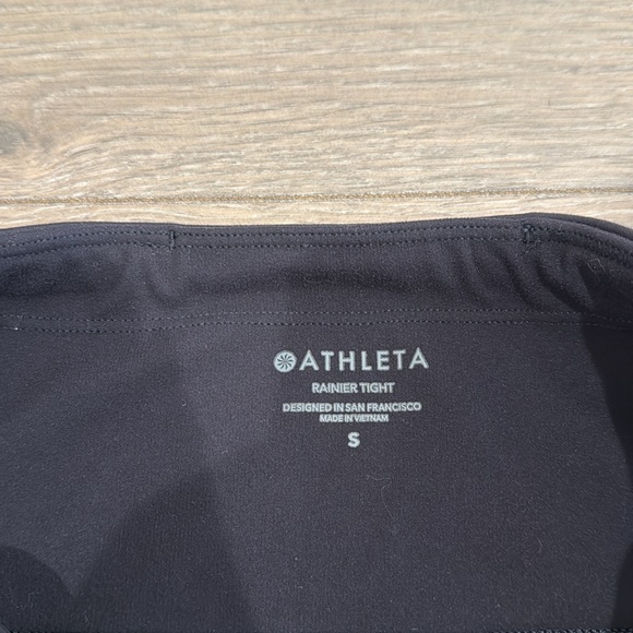 ATHLETA Black Rainier High Rise Active Outdoor Running Tight Legging‎ Size Small - Picture 8 of 12